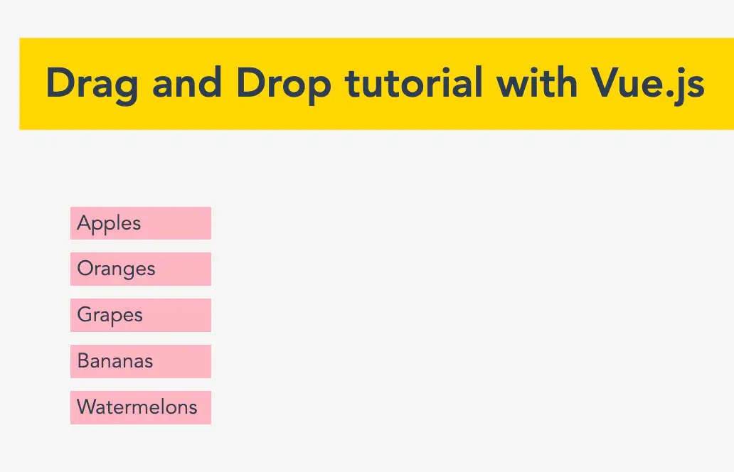 Handling drag and drop events using Vue JS