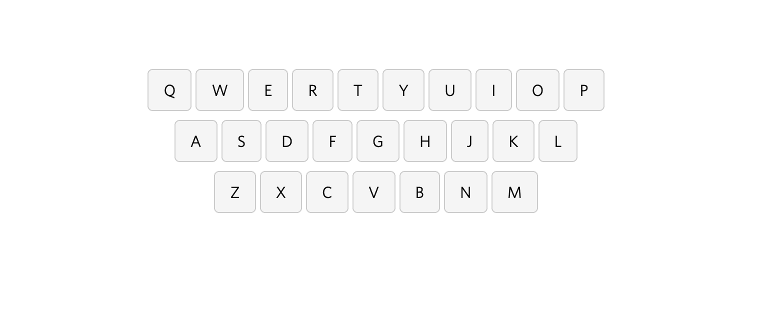 Keyboard layout for temporarily flashing the key pressed